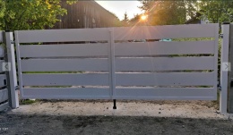 Brama 2 skrzydłowa 500x150cm DAKOTA (zestaw z furtką i słupkami)