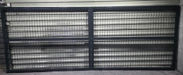 Brama 2 skrzydłowa panelowa 500x153cm ALASKA (zestaw z furtką i słupkami)
